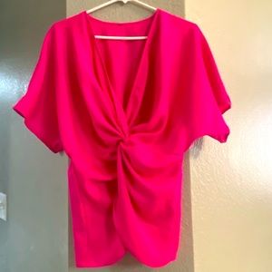 Hot pink blouse
